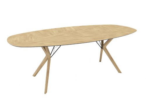 Mobitec Eclipse ovale eettafel