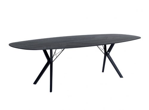 Mobitec Eclipse eettafel zwart mozaiek