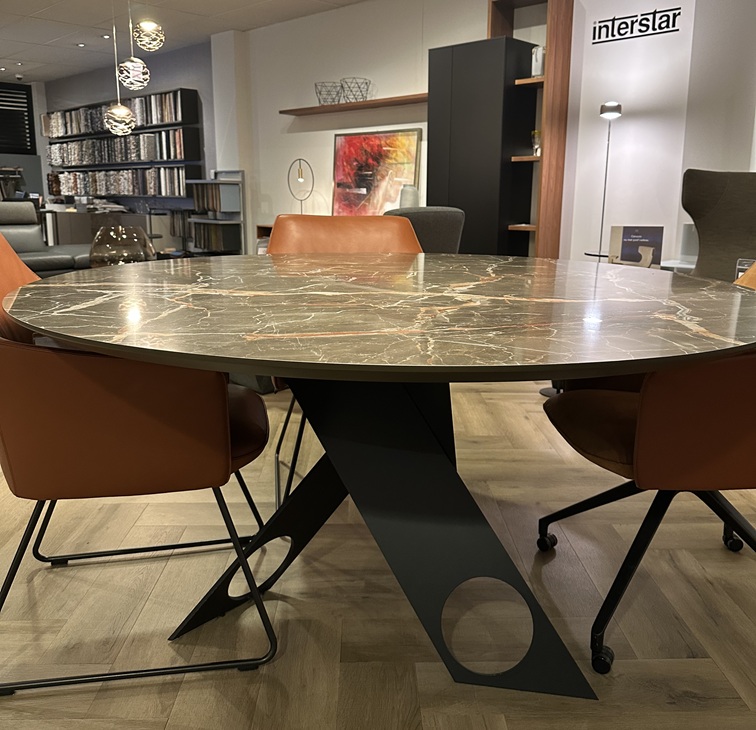 Metaform Trefori ronde keramische eettafel showroommodel