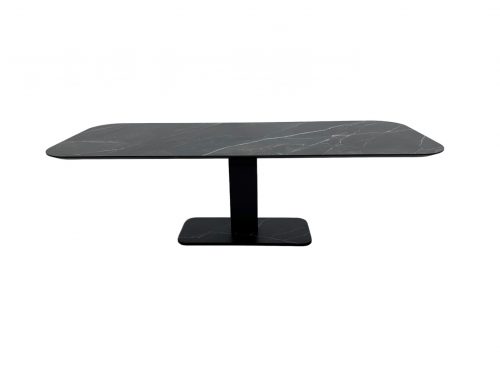 Metaform Carre eettafel met radius