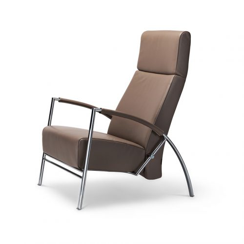 Harvink Club relaxfauteuil chroom