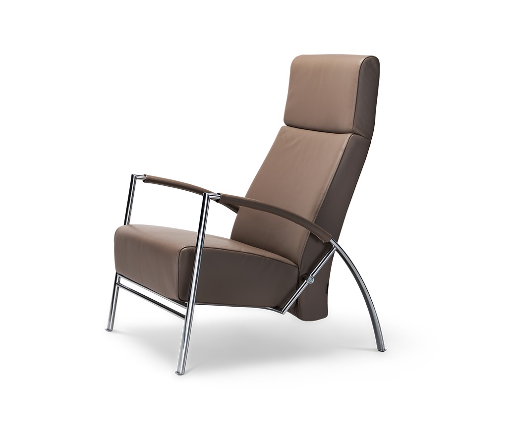 Harvink Club relaxfauteuil chroom