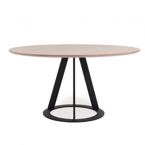 Harvink Fier eettafel rond eiken