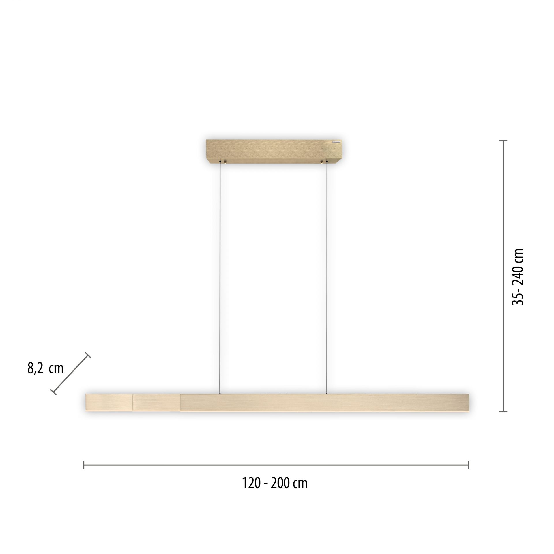 Paul Neuhaus Pure Moto-Rise hanglamp maten