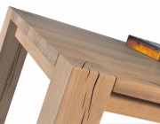 Gerookt eiken tafel